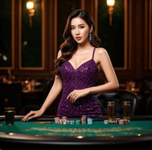 Meja Live Baccarat WAK80 dengan dealer profesional dan tampilan kartu real-time streaming HD